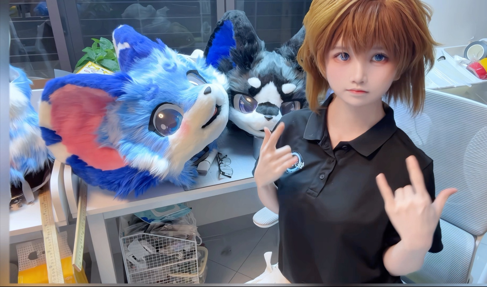 Rebirth of Ai as a beast costume in the third dimension