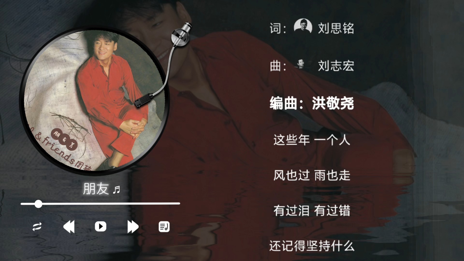 周华健-朋友（伴奏）