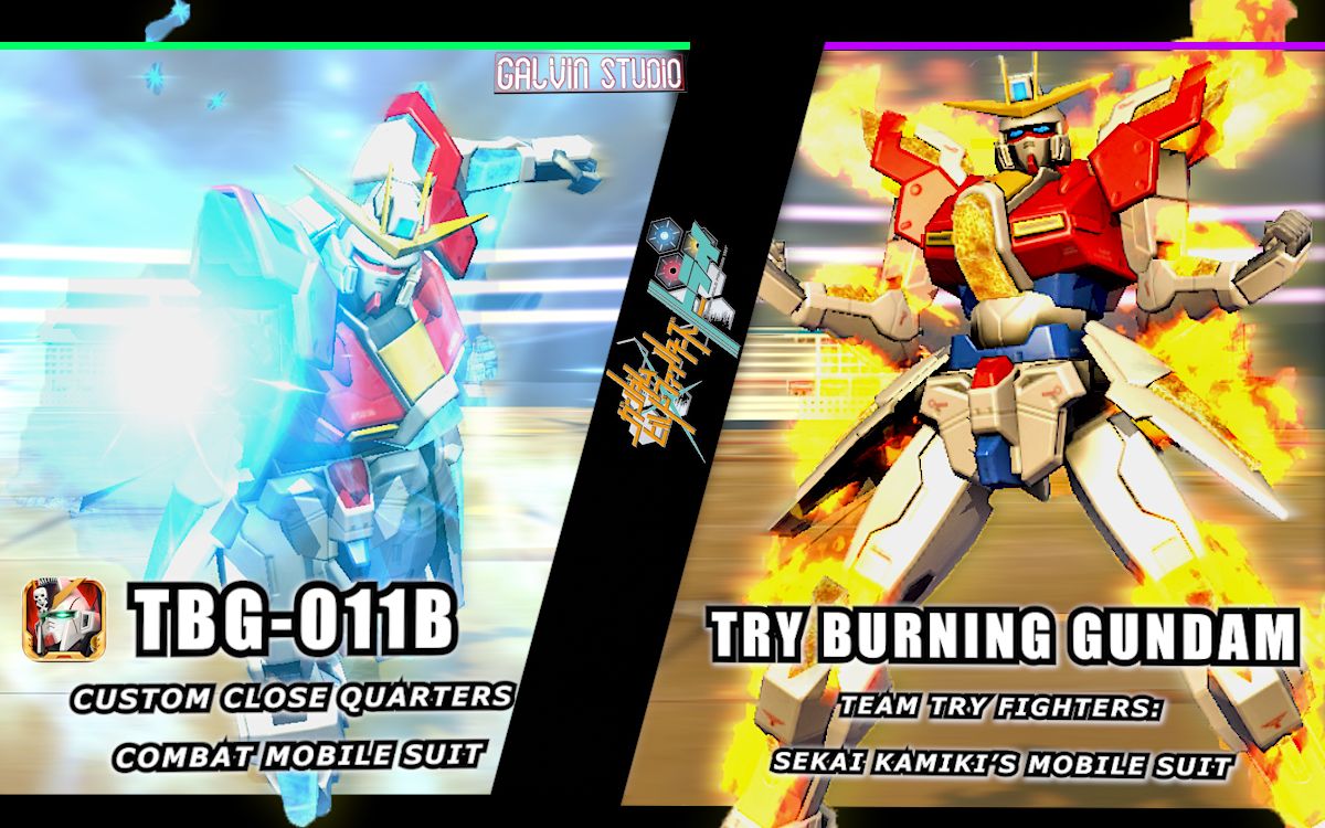 『敢达争锋对决|手搓』高达创战者try 神木世海 try burning gundam