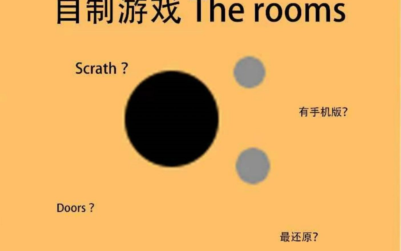 自制游戏The rooms（含手机版及下载链接）