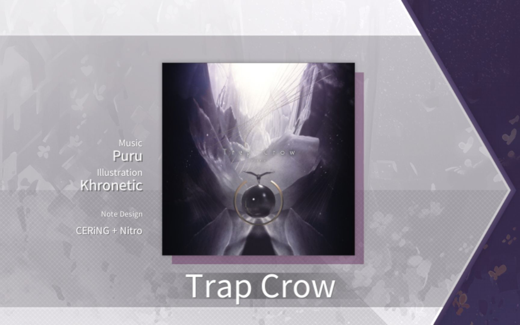 【Arcaea谱面保管室】Trap Crow [FTR 9+] 谱面确认