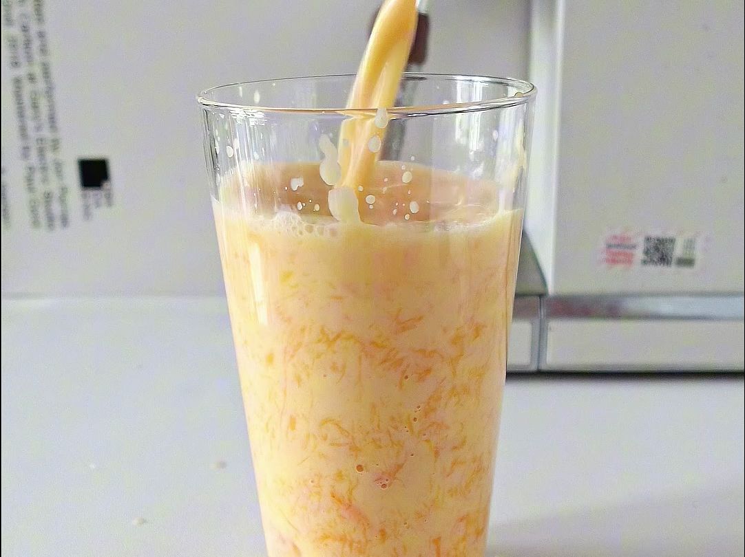 跟风做的芒果茉莉冰奶🥭真的好好喝！很香