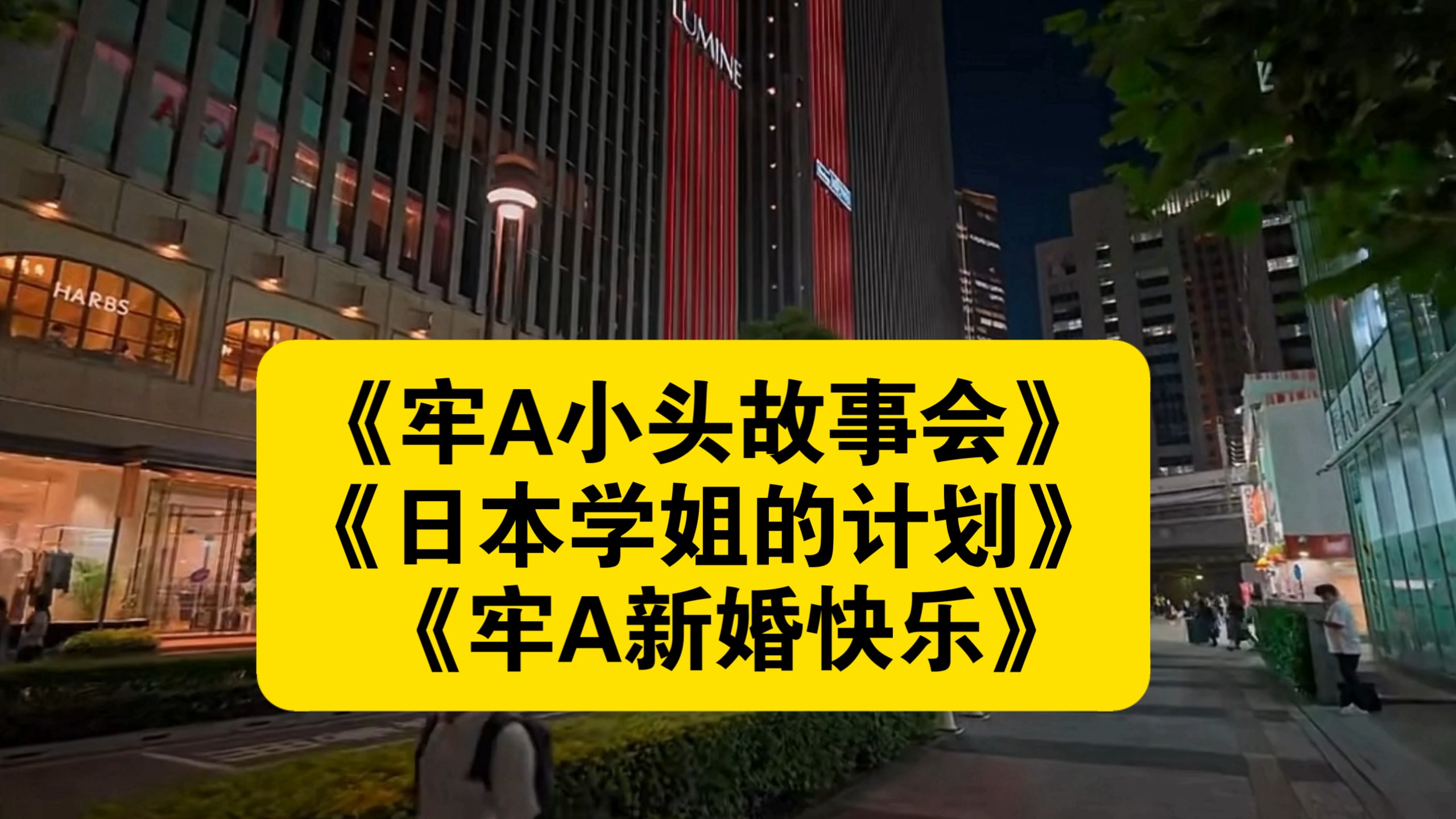 《牢A小头故事会》《日本学姐的计划》《牢A新婚快乐》