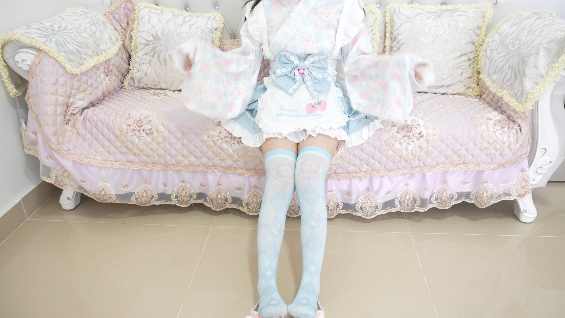 New Dress Try-On Wabi-Sabi Lolita Cat Maid