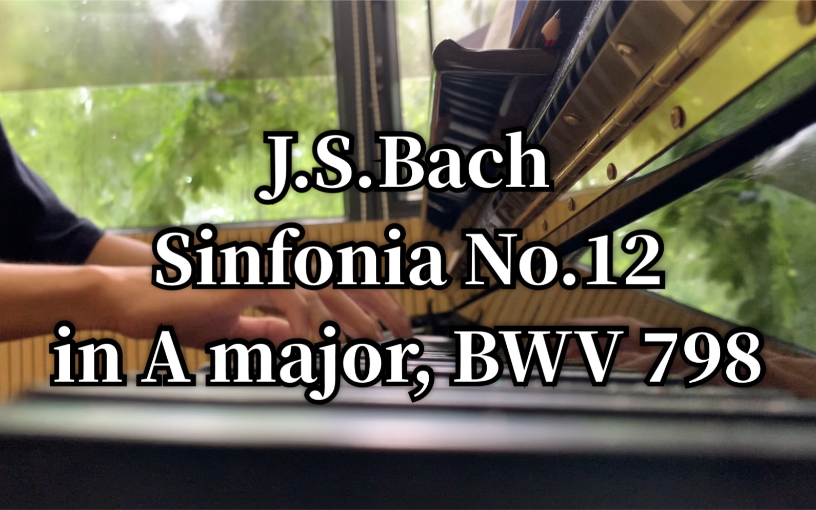 J.S.Bach Sinfonia No.12 in A major, BWV 798 巴赫三声部创意曲第12首 