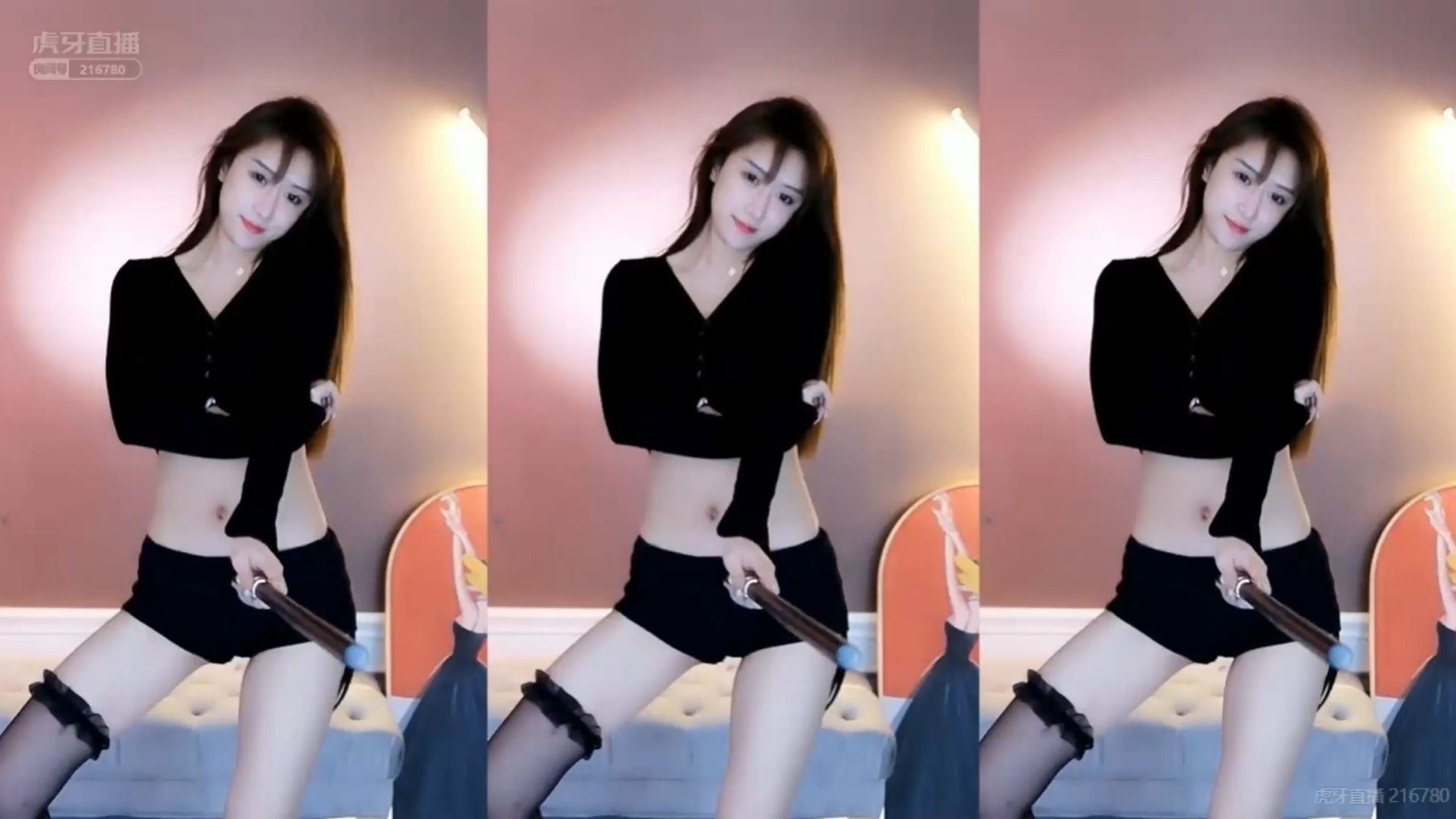 虎牙 斗鱼女主播 华耀姍姍 舞蹈剪辑回放