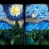 【裸眼3D/猎奇】进入到梵高的星月夜油画中玩玩