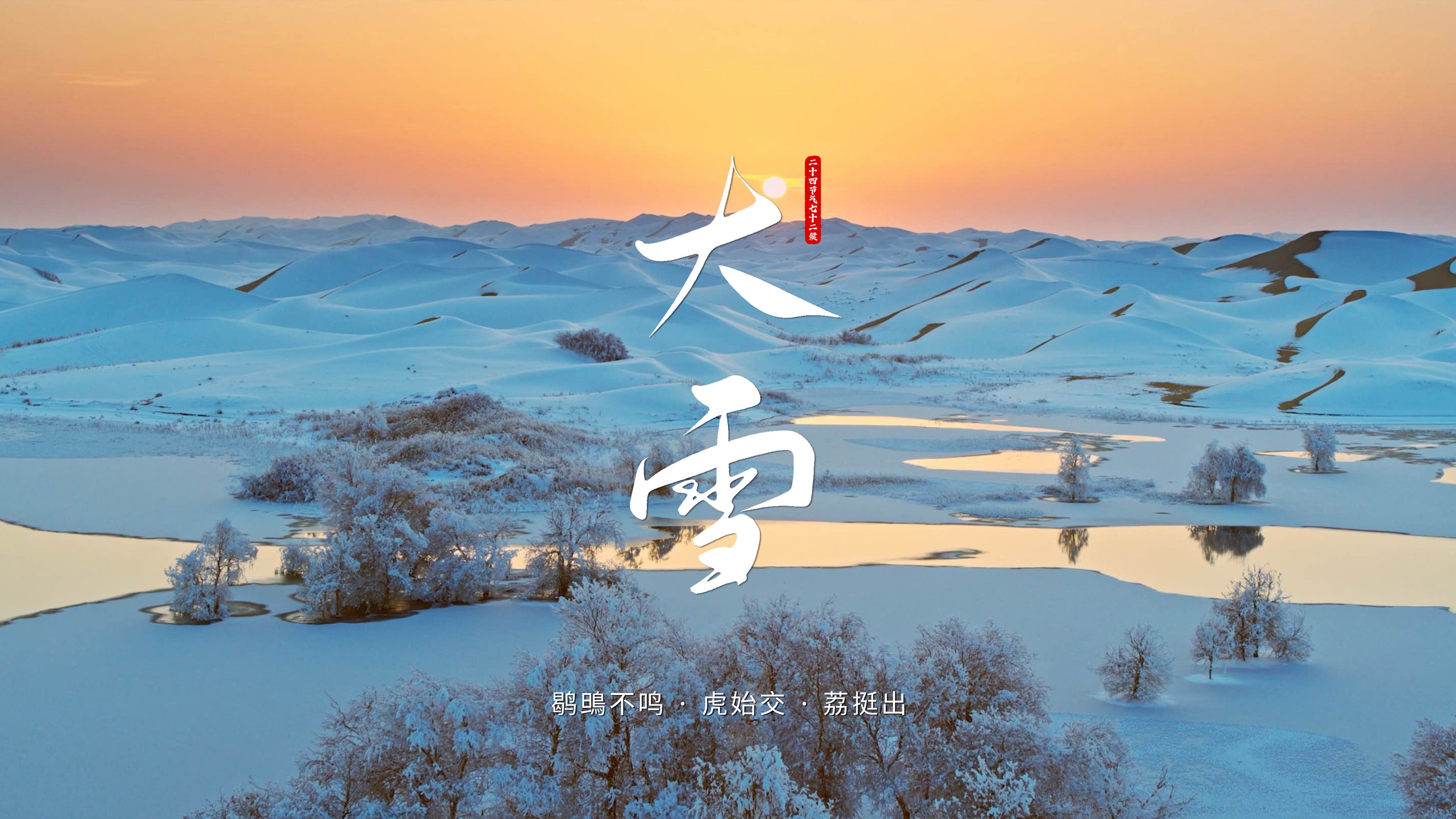 大雪三候：凛冬已至，微阳萌发|治愈心灵的二十四节气