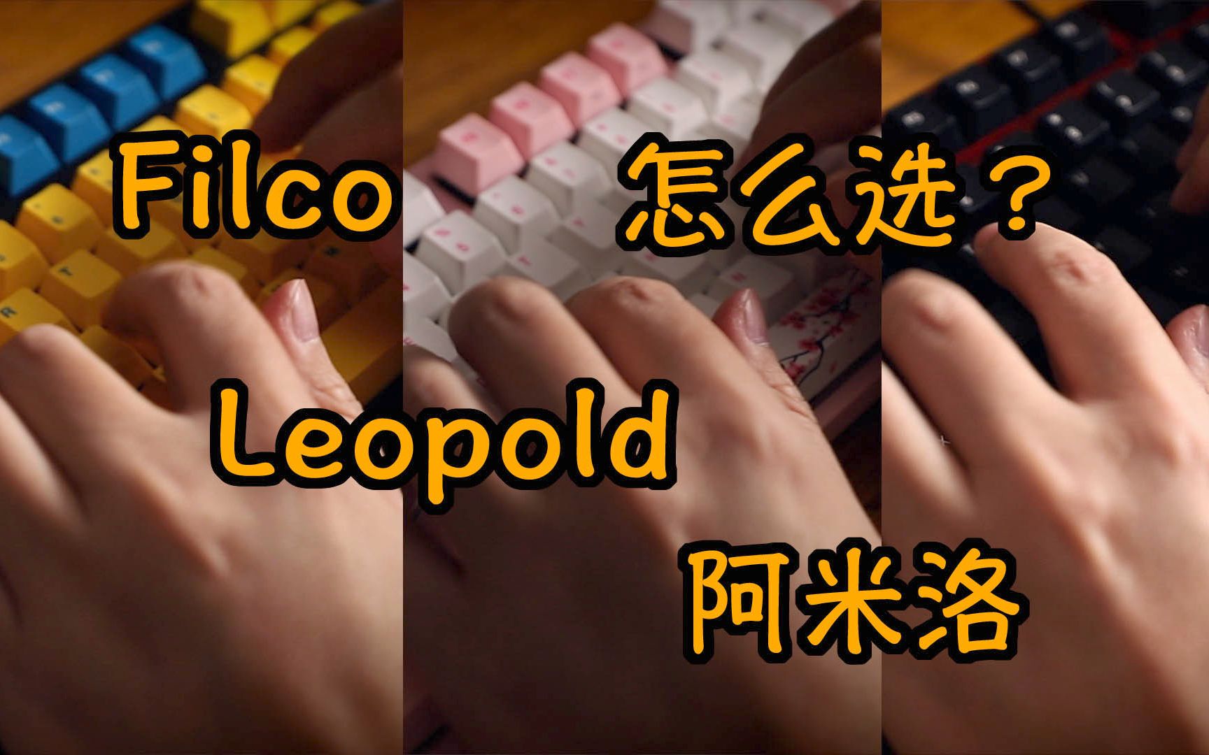 Filco Leopold 阿米洛 三个千元级键盘 教你怎么选