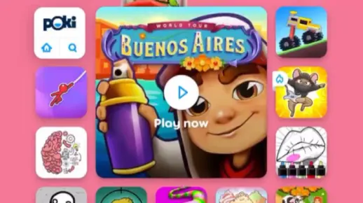 冷门游戏网站poki里的地铁跑酷