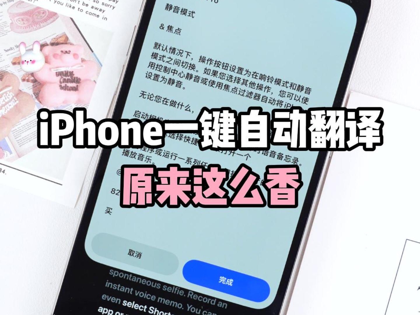 iPhone自动翻译这么香❗️你一定要知道❗️