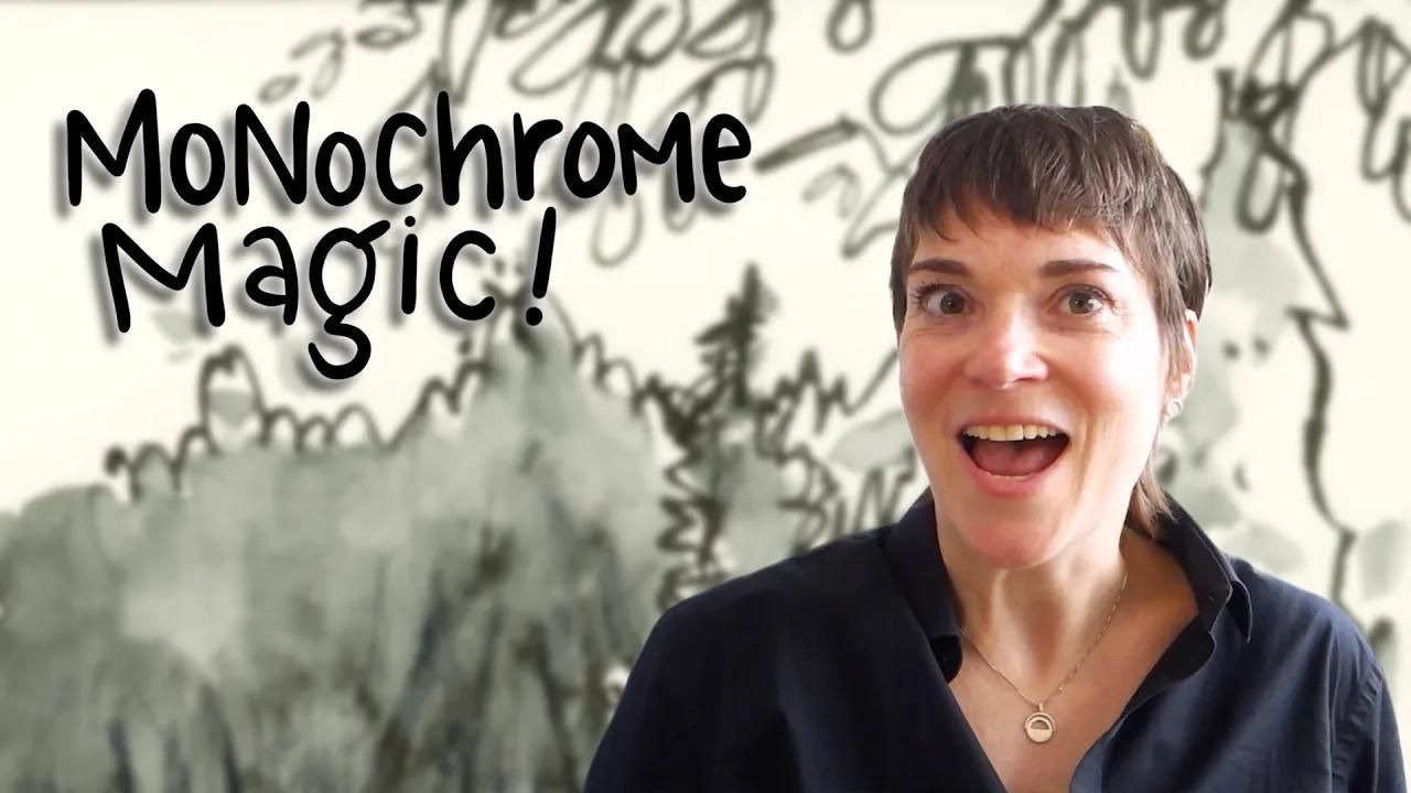 Koosje Koene: 只用一个颜色画画，看看会发生什么有趣的事！