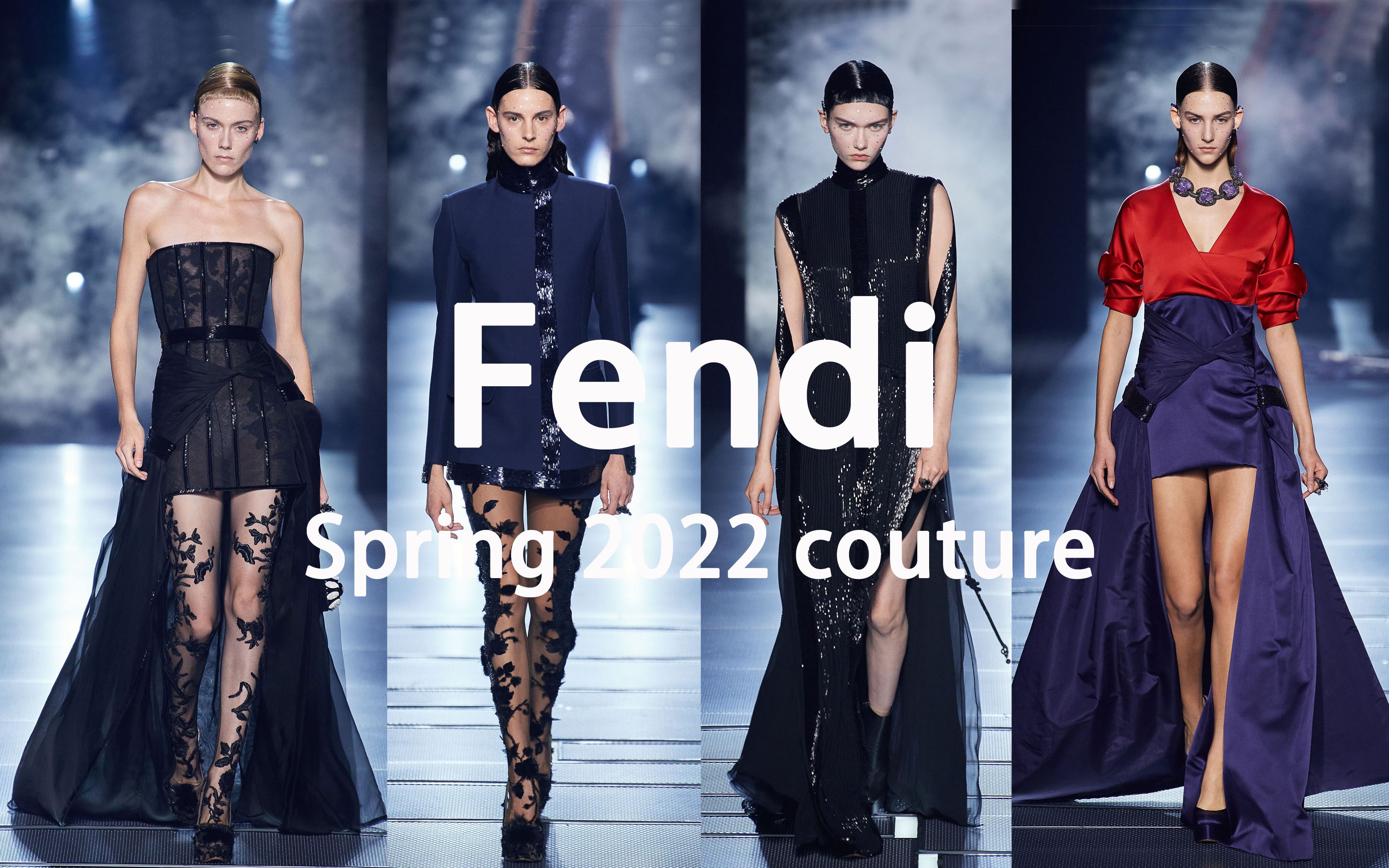 2分钟看30套芬迪高定 铺面而来的高级 女王殿下的华服|FendiSpring22Couture哔哩哔哩bilibili