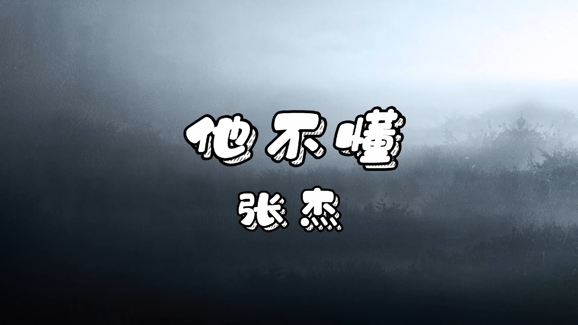 他不懂-张杰 高质量和声伴奏