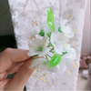 「热缩片」梨花发钗绑花加上色教程 中间热缩忽略掉了