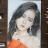 【彩铅】使用彩铅快速手绘一幅韩国美女，好好漂亮的说想学