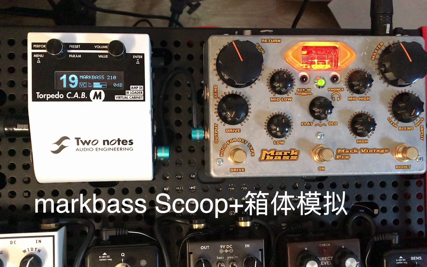 markbass vintage pre + two notes箱体（markbass 210）-哔哩哔哩
