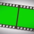【绿幕素材】滚动中的电影院放映胶片，无水印！