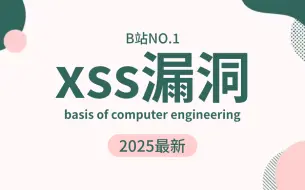 北大大佬终于讲好xss漏洞课程，2025最新内部版，7天零基础入门，通俗易懂！