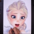 为艾莎女王化一个舞会妆！彩铅手绘冰雪奇缘2 Elsa惊艳妆容