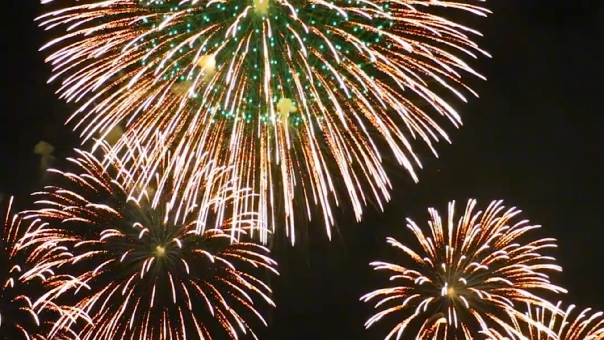 请欣赏上百发优质烟花表演