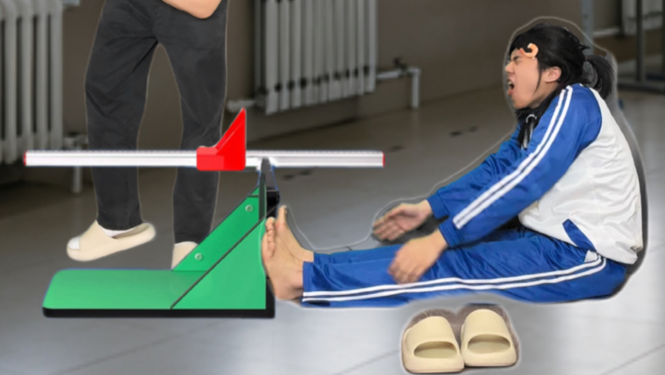 当学校进行体测！