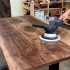 【木工】制作胡桃木站立式办公桌 静静欣赏木板树脂艺术