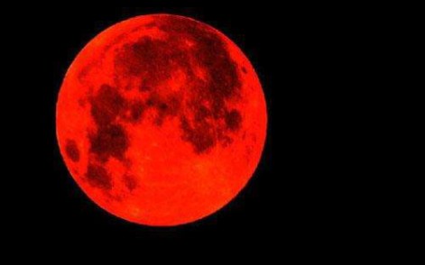 中秋节出现了血月？