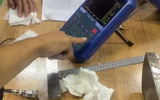山东省特种设备无损检测超声检测实操考试  钢板（山东济南2023年9月）