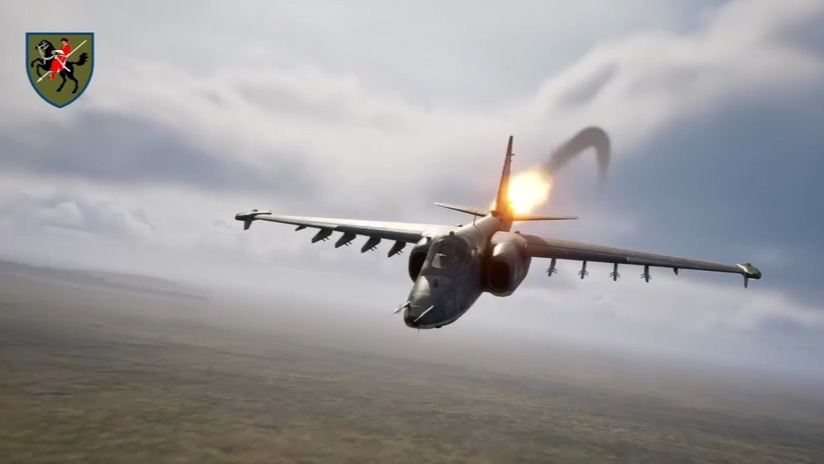 乌克兰110机械旅放出击落Su-25画面，真当观众都是无脑眼瞎心黑的乌贼？