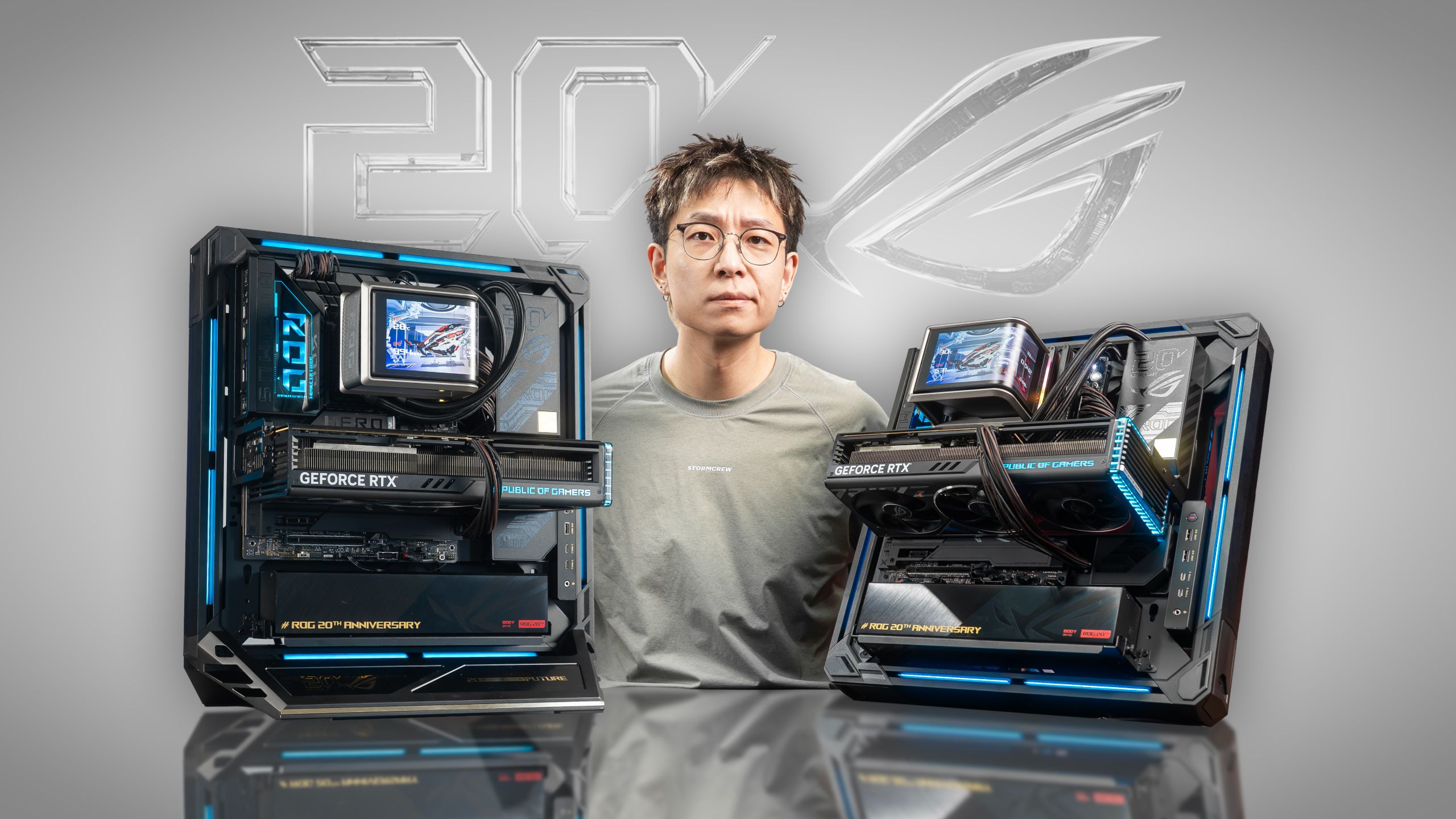 ￥4299？信仰专属！ROG20周年GR20开放式机架开箱！