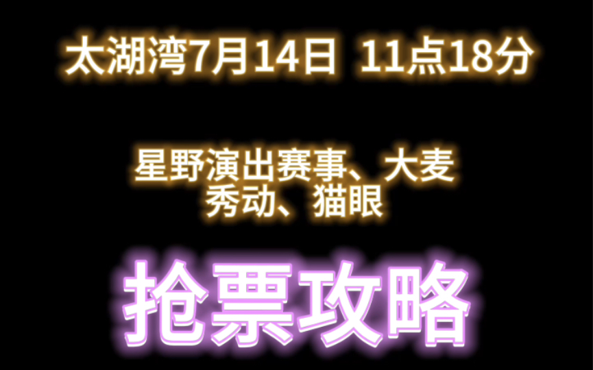 再就业男团10月1日太湖湾音乐节7月14日抢票攻略 来了哔哩哔哩bilibili