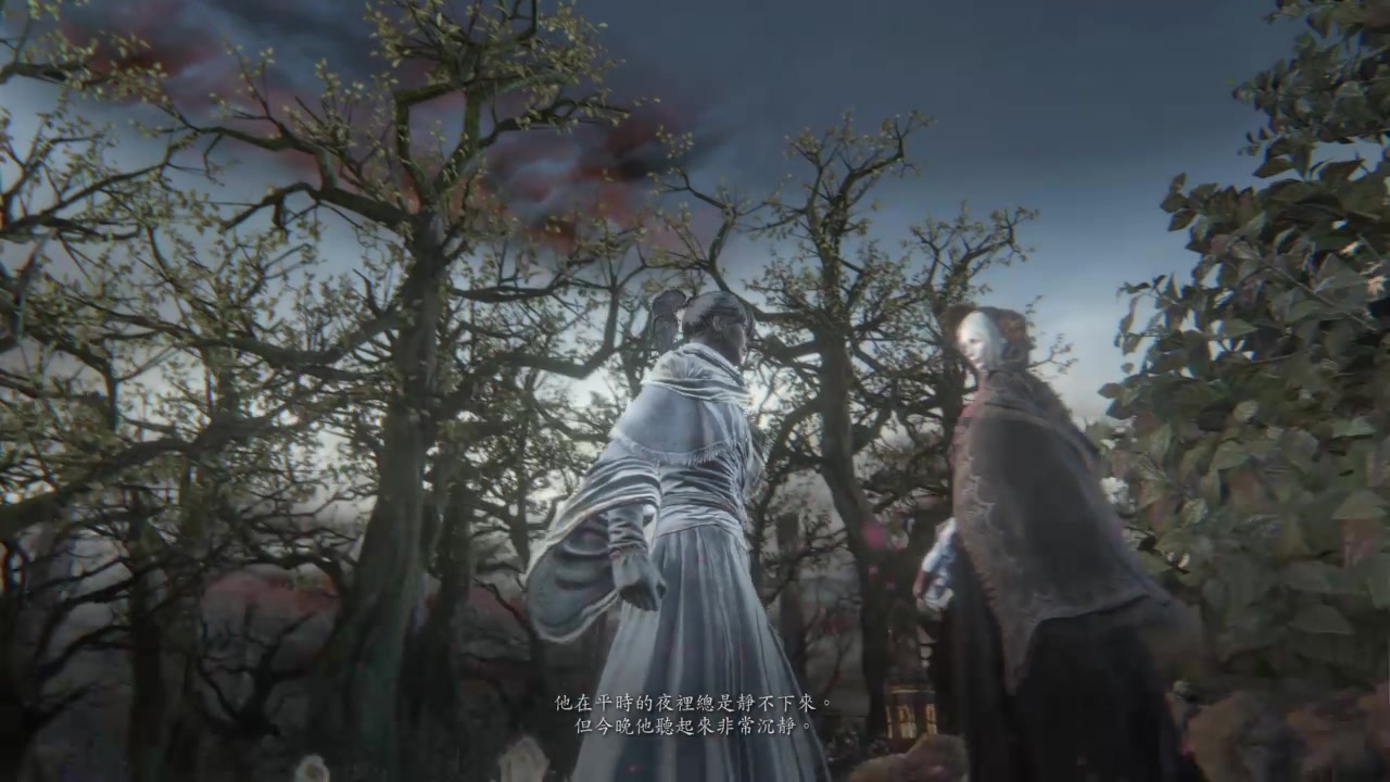 血源诅咒(bloodborne) 剧情动画 030790 月夜 红月 猎人梦境 击倒boss