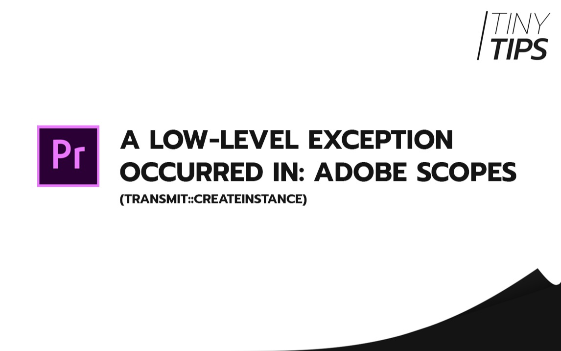 a low level exception occurred in reduce noise v4