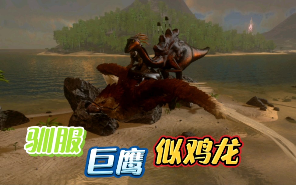 泽白方舟驯服阿根廷巨鹰和似鸡龙