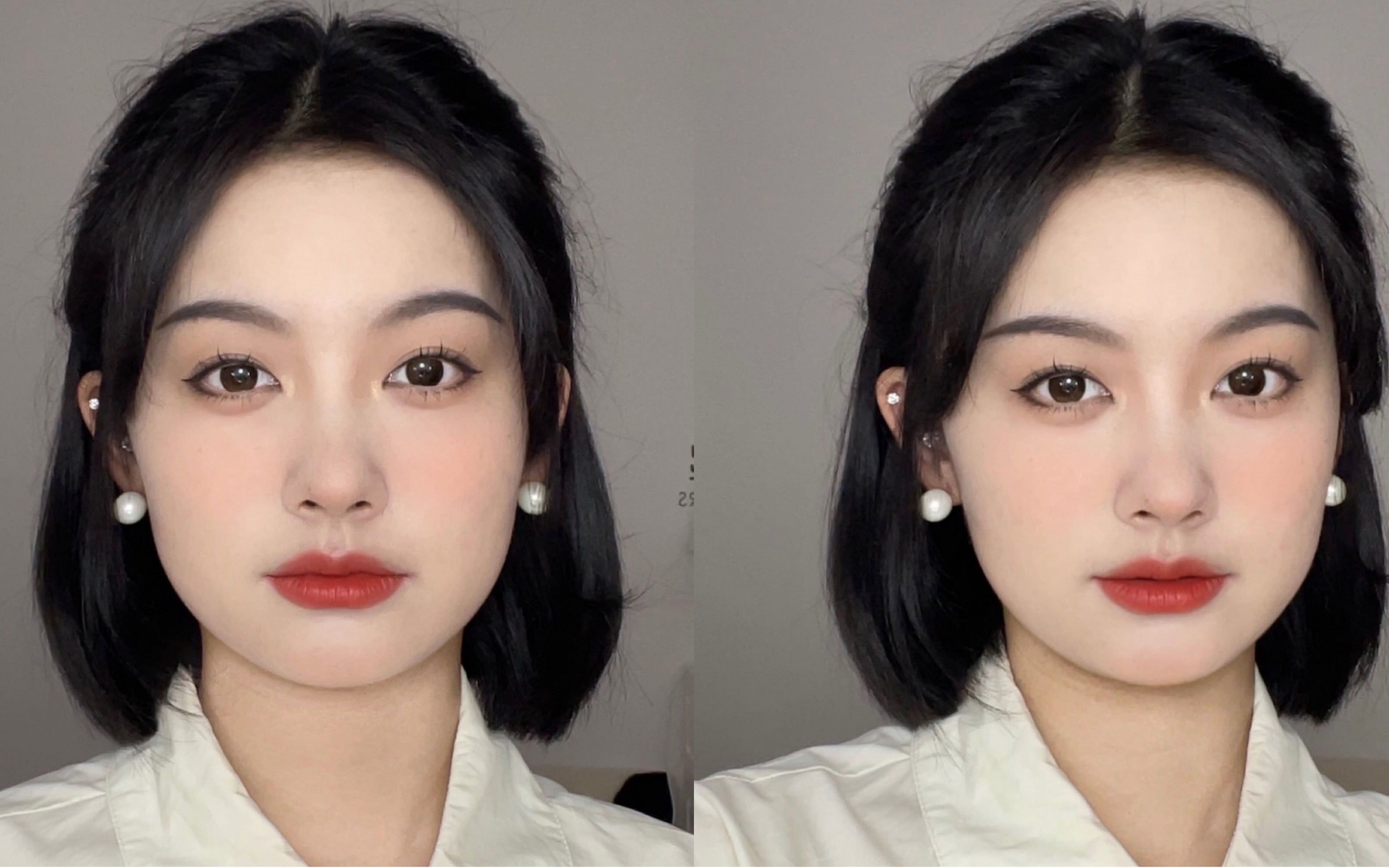 方圆脸 | 毕业妆容＋发型