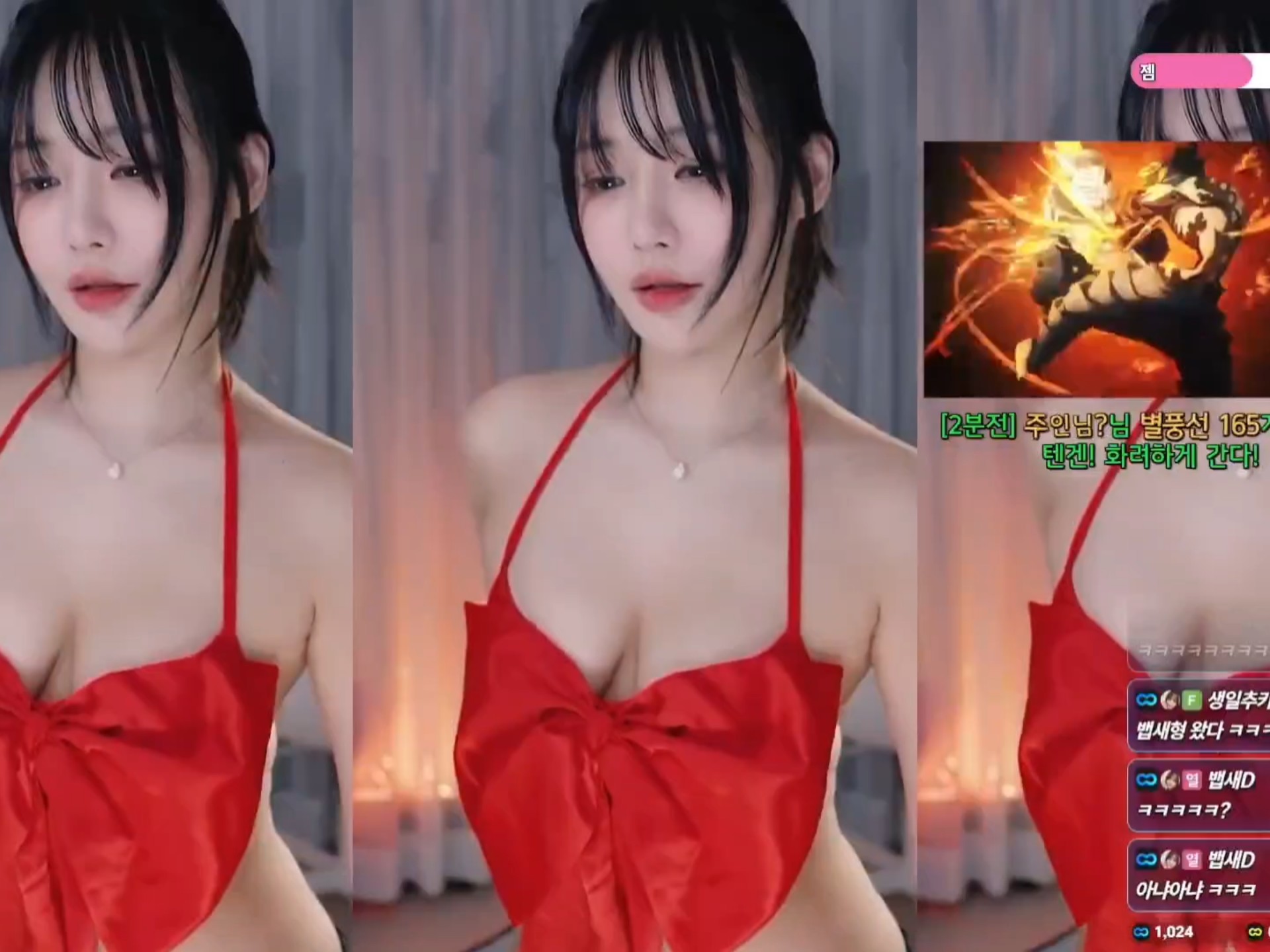 韩国BJ韩璐——是红色肚兜弹弹弹喵(4)