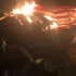 美国抗议者将国父华盛顿雕像推倒 还把美国国旗也点了