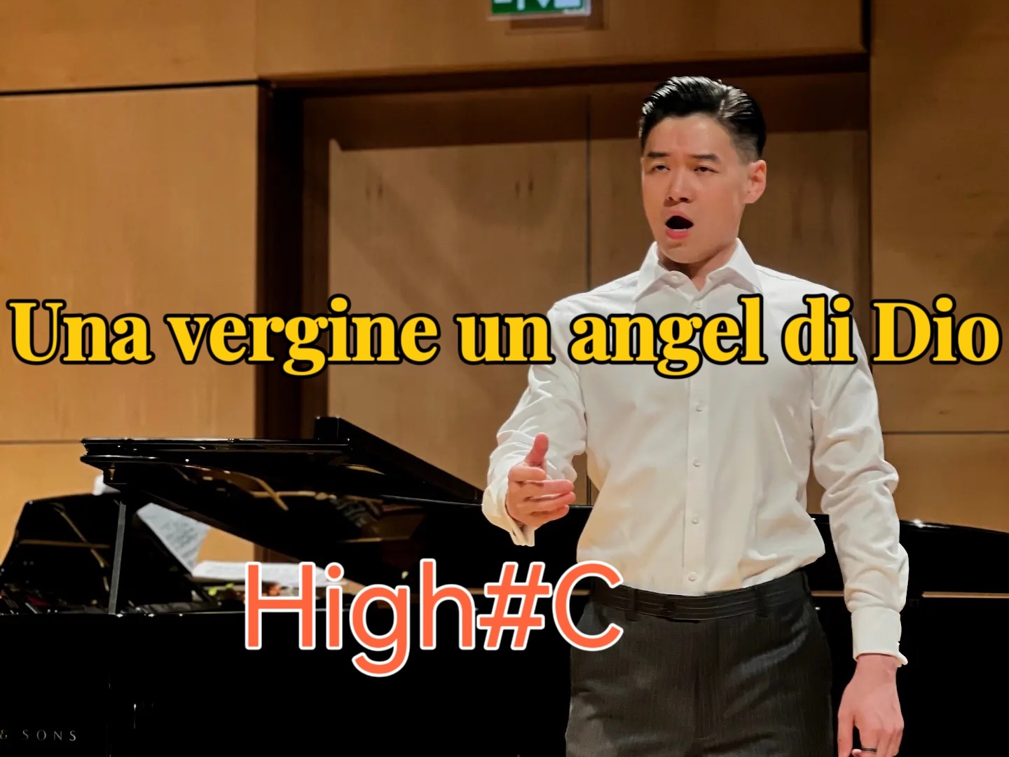 男高音轻松的High#C高音，多尼采蒂宠姬：Donizetti《Una Vergine, un angiol di Dio》——毕业音乐会实录