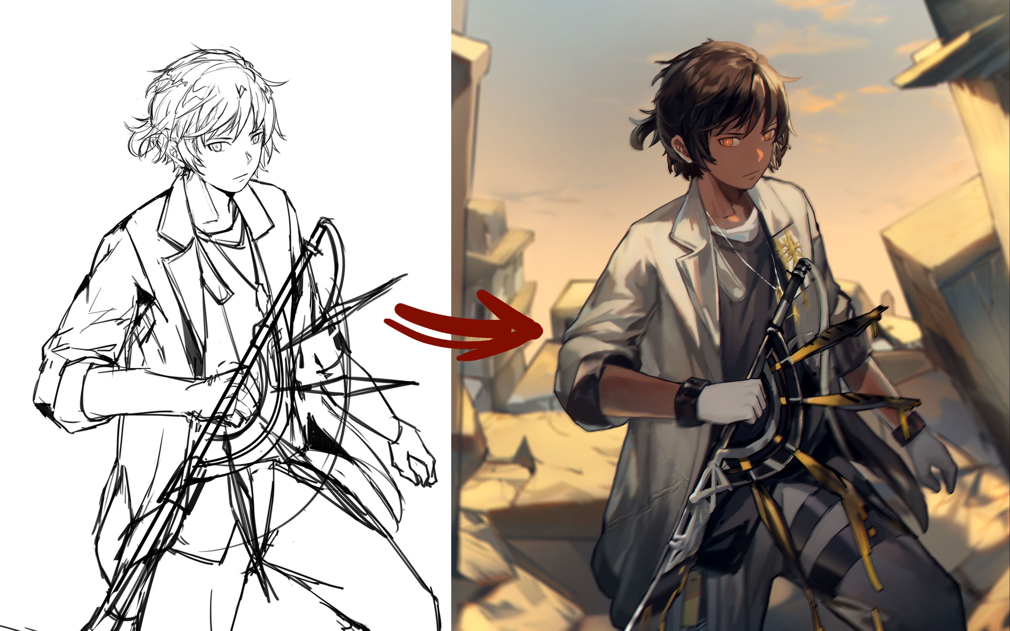 【明日方舟【板绘】是我抽不到的棘刺