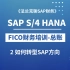 SAP最新S/4 HANA FICO培训2：如何转型SAP方向