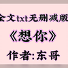 最新完结《想你》作者：东哥【全文txt阅读，无删减版