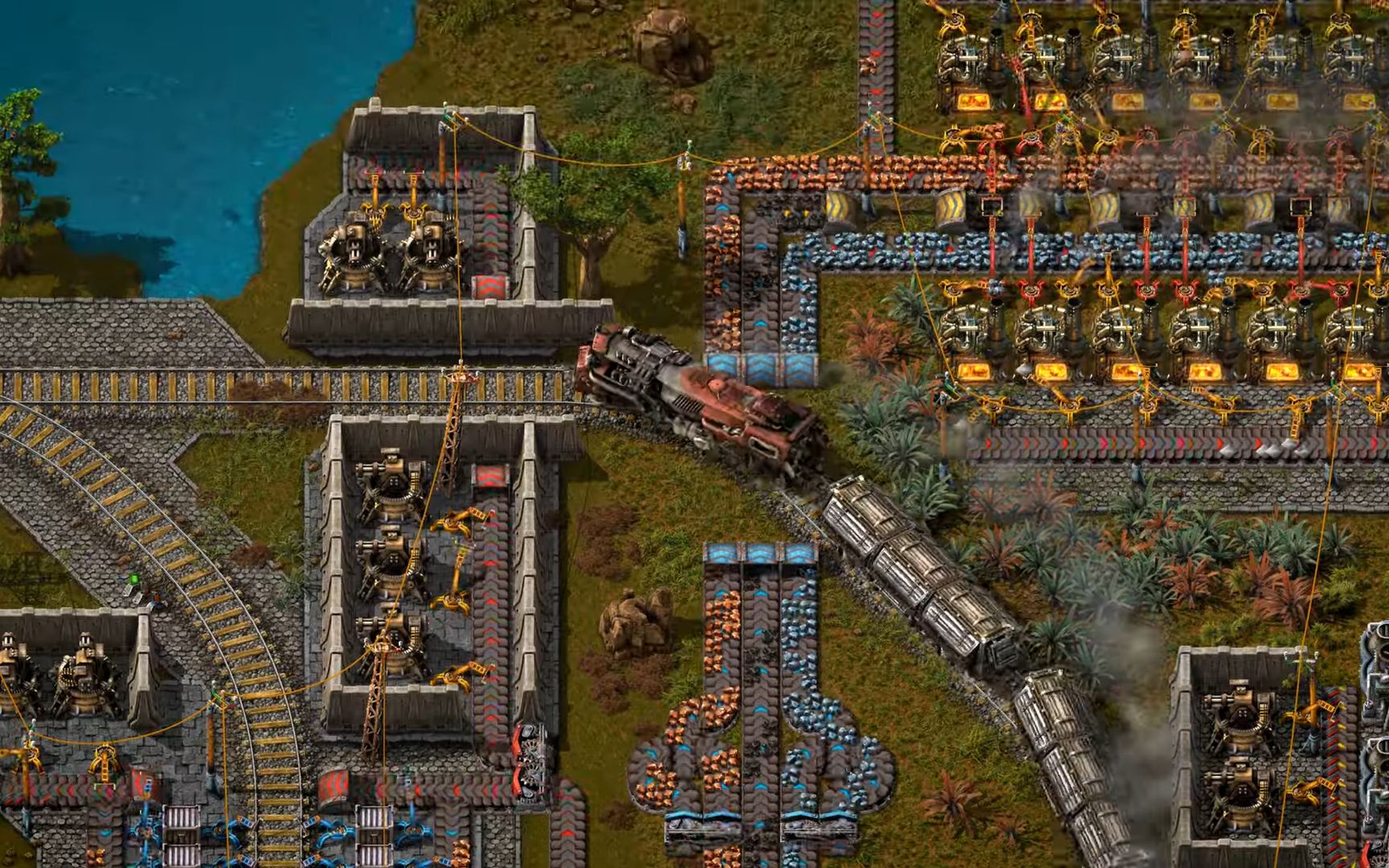 【锭月】异星工厂FACTORIO 超完整原油使用与介绍！高级原油加工到底要怎么配线才好？
