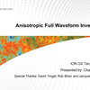 各向异性全波形反演Anisotropic Full Waveform Inversion(FWI