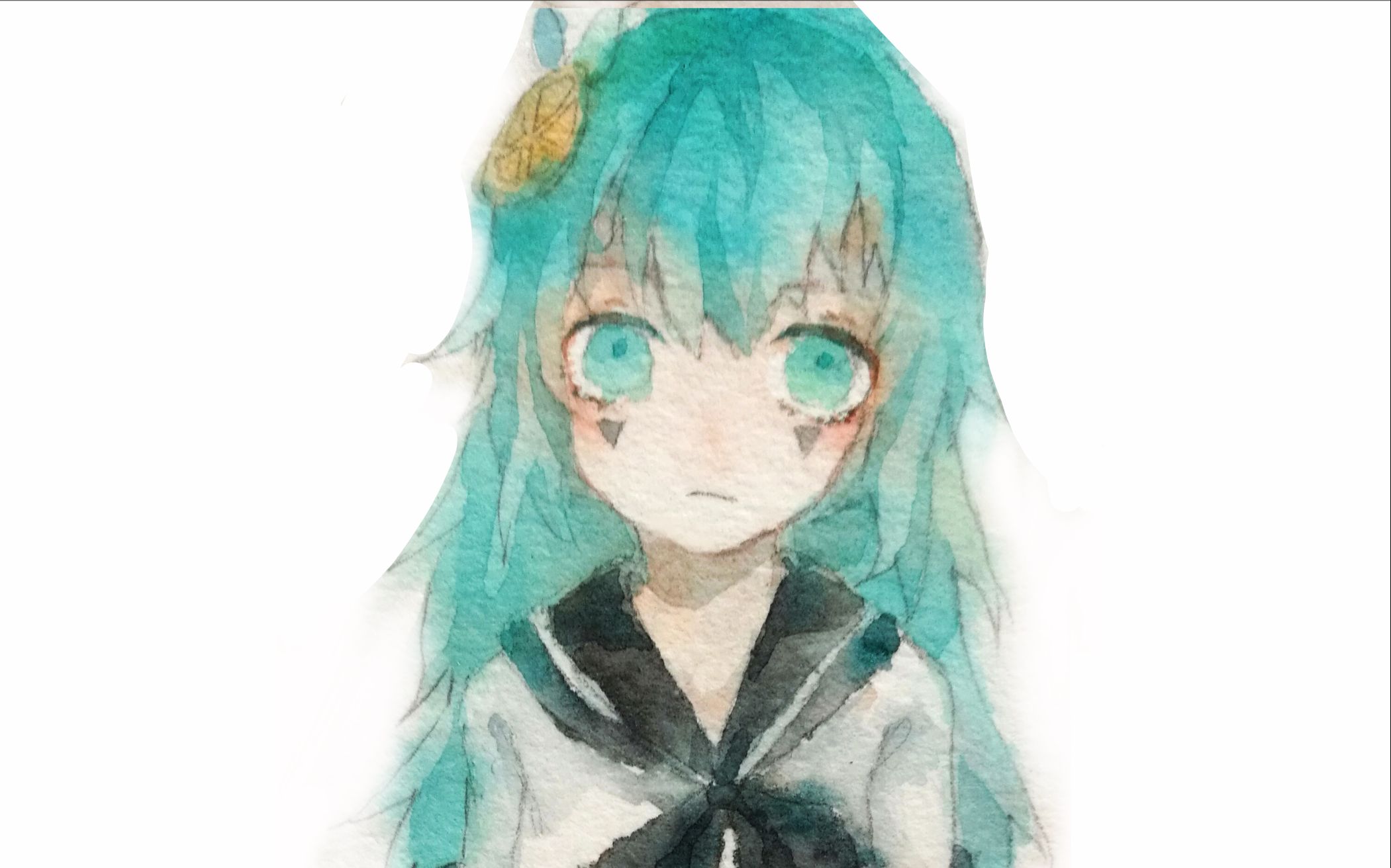 【水彩】17分钟画个安莉洁怎么样|ω")