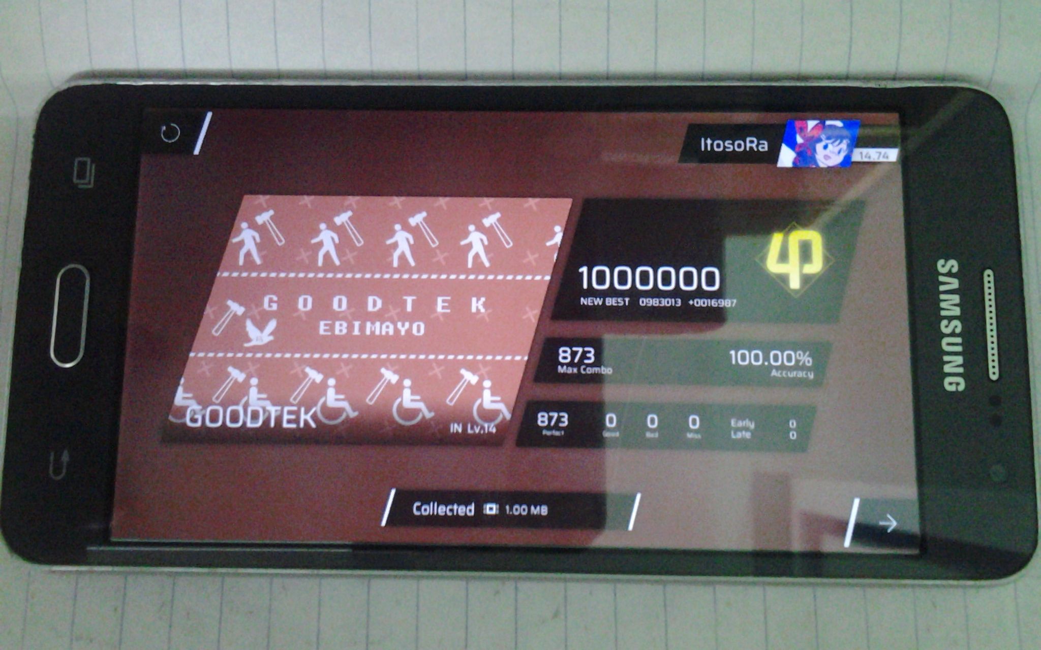 【Phigros】GOODTEK [IN 14] All Perfect Phi Rank_音游热门视频