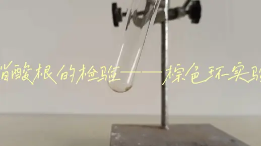硝酸根的检验—棕色环实验