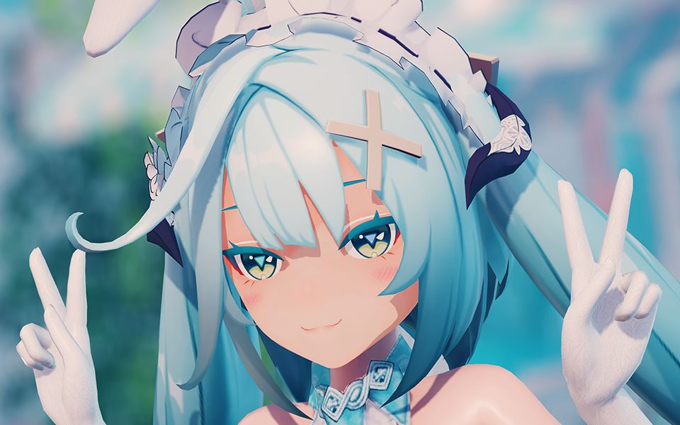 Enroisan, but a big white rabbit 🥵