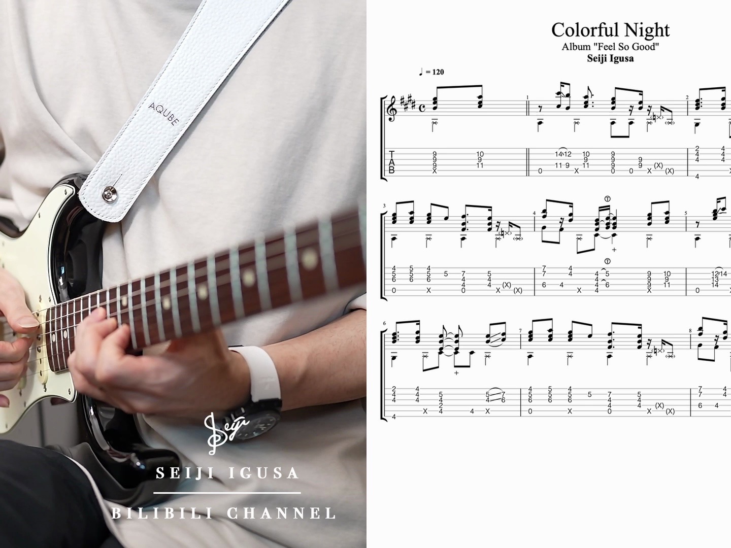 [Fingerstyle Electric Guitar] Seiji Igusa Colorful Night井草聖二official井草聖二official哔哩哔哩视频