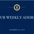 [Weekly Address]2015.11.26奥巴马每周电台演讲：感恩节，感受美国的大度